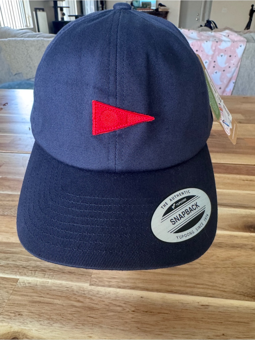 Florence Marine X Burgee Hat Navy Red Logo Yupoong Strapback Cap NWT OSFA